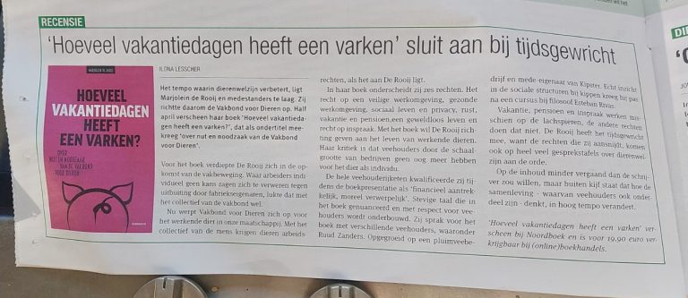 Mooie recensie in Nieuwe Oogst